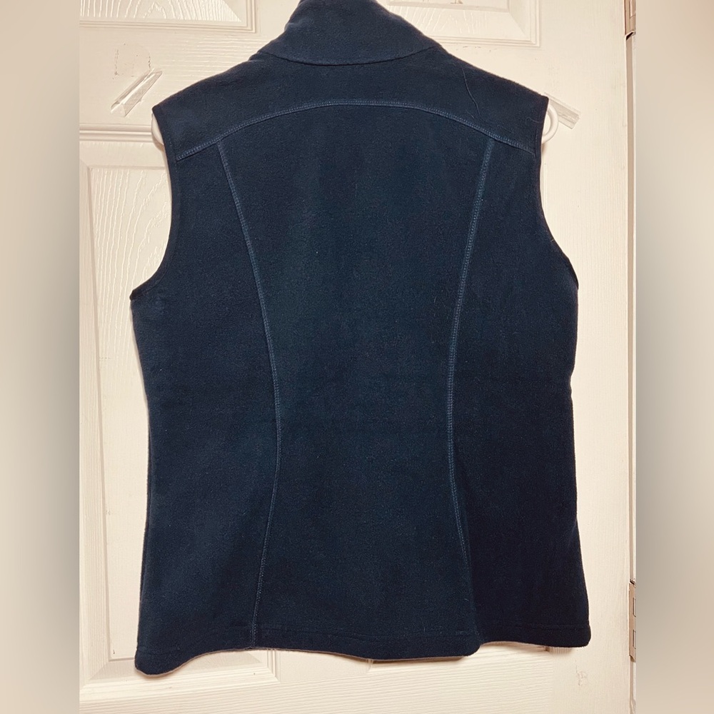 North End  Women’s‎ Anti-Pill Hollow Yarn Fleece Vest  Blue  Sz S/P - Picture 3 of 9